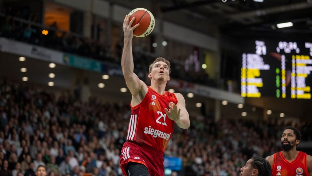Justus Hollatz und der FC Bayern Basketball erlebten in Ulm ein ganz enges Spiel. (Archivfoto)
