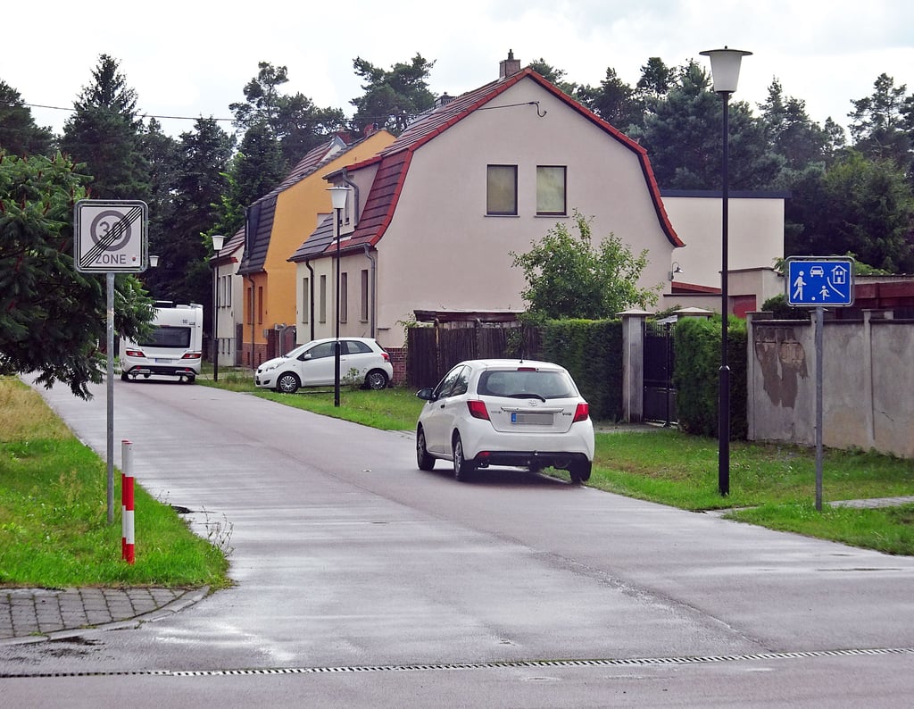 Blick in die Leopoldstraße in Oranienbaum