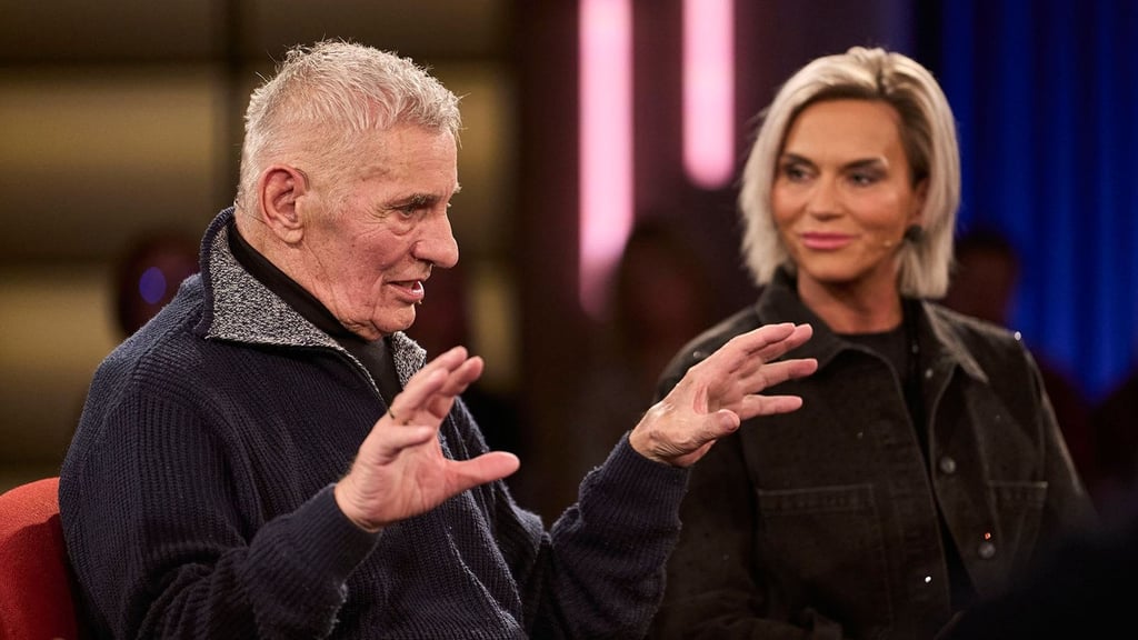 Heinz Hoenig zusammen mit seiner Frau Annika Kärsten-Hoenig beim "Kölner Treff".