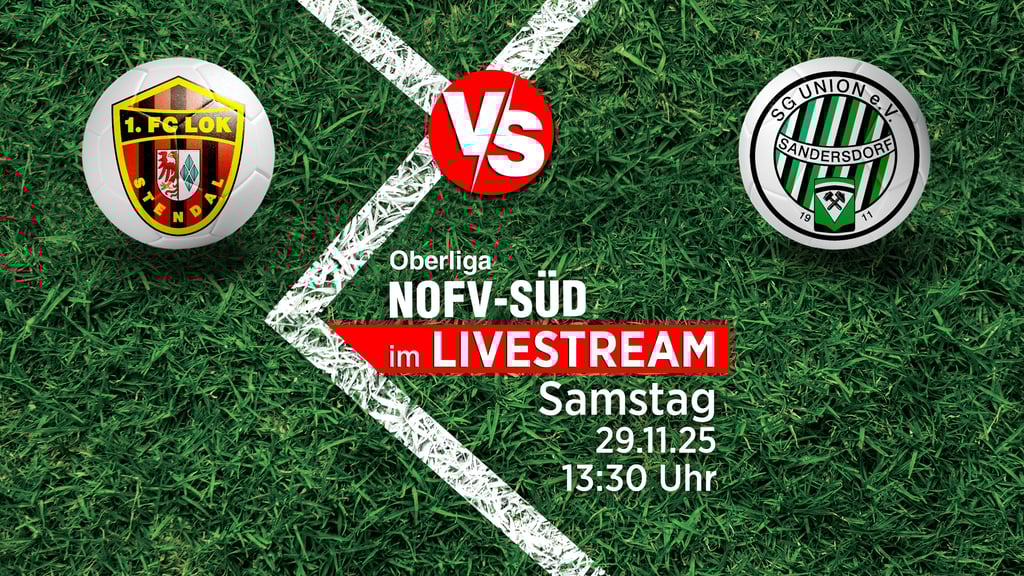 In der NOFV-Oberliga Süd trifft der 1. FC Lok Stendal auf Union Sandersdorf. Volksstimme und Mitteldeutsche Zeitung übertragen im Livestream.