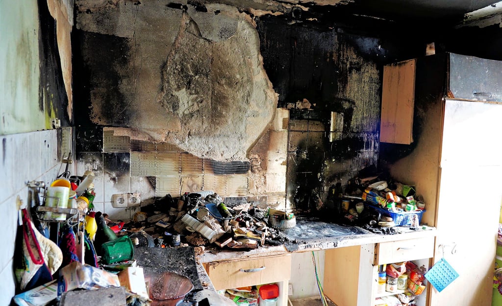Die Küche im Untergeschoss des Balgstädter Wohnhauses ist von dem Brand schwer in Mitleidenschaft gezogen worden. 