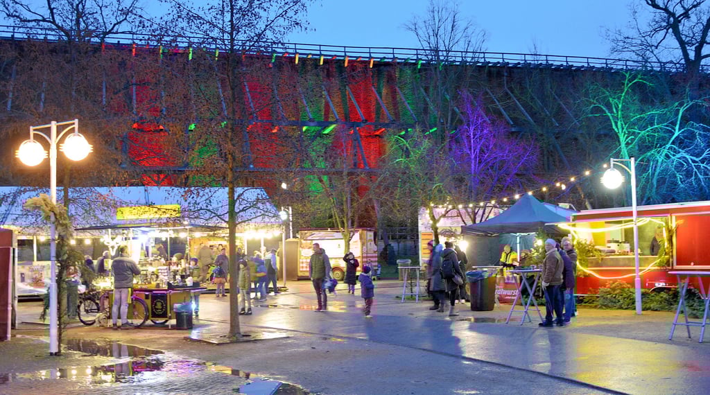 Im Jahr 2024 lag bei „Advent im Park“ kein Schnee. Möglicherweise sieht das dieses Jahr anders aus. 