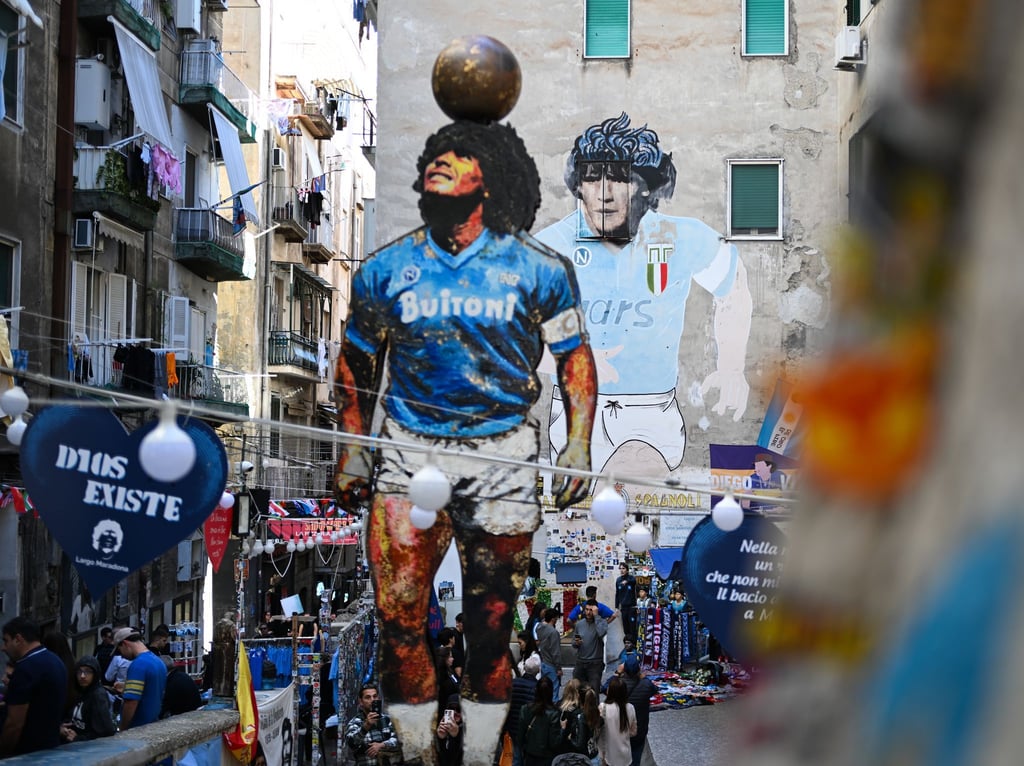 Maradona spielte 1984 bis 1991 in Neapel. (Archivbild)