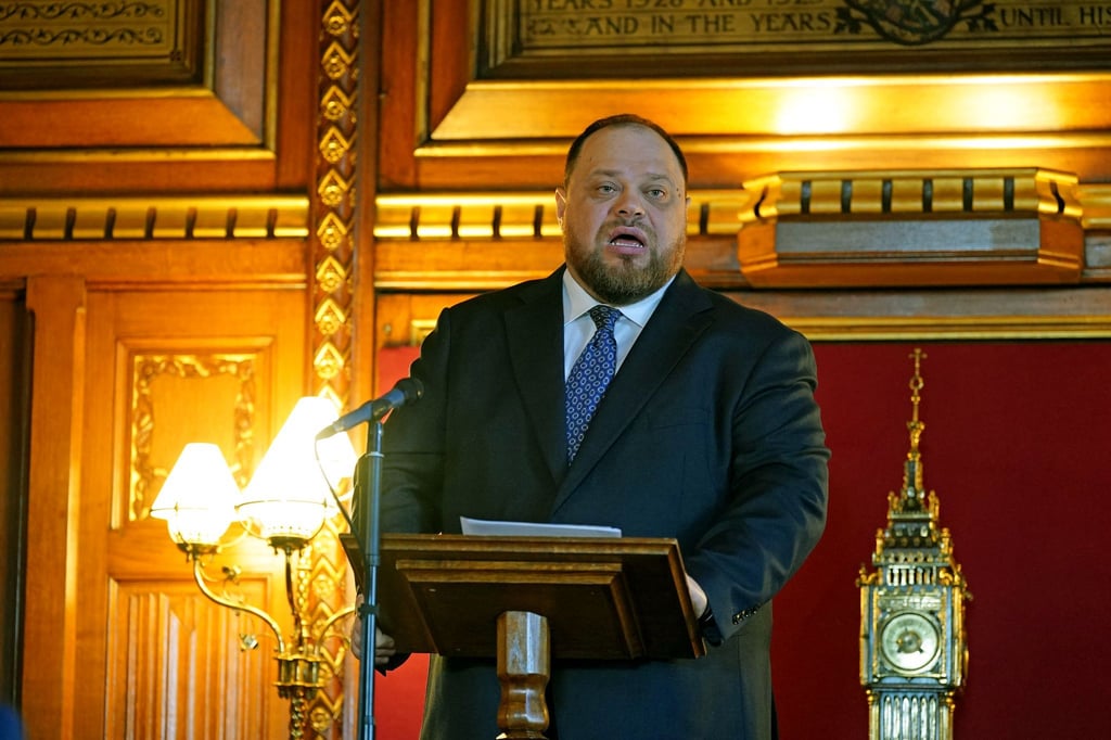 Bei einem Auftritt in Schweden hat der ukrainische Parlamentspräsident Ruslan Stefantschuk die bereits bekannten „roten Linien“ der Ukraine wiederholt. (Archivbild)