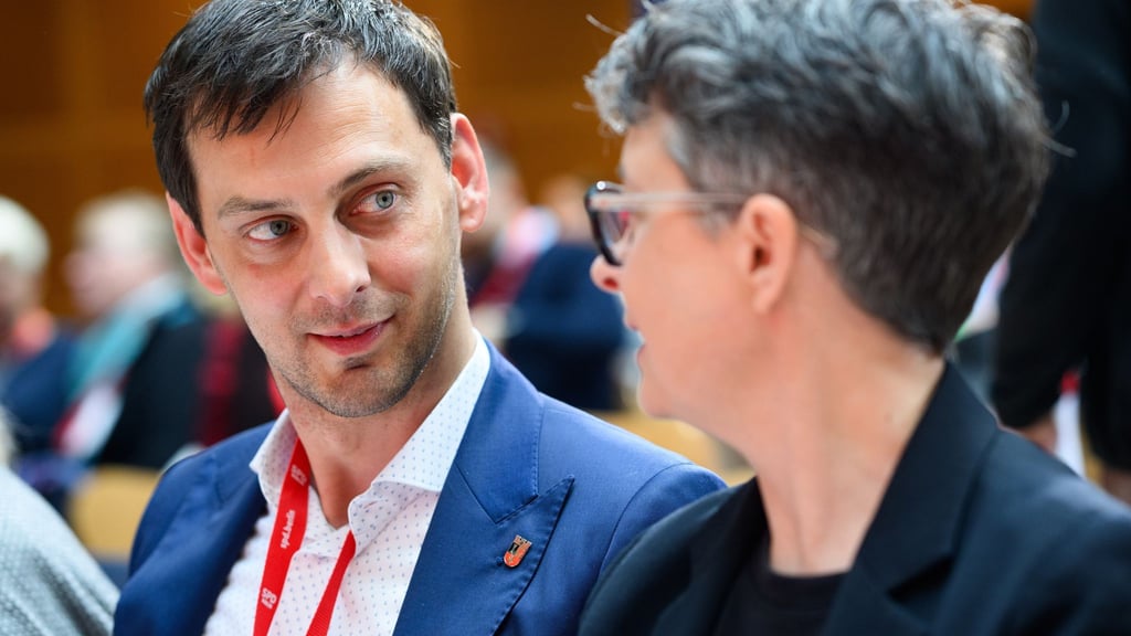 Die bisherigen Berliner SPD-Chefs Martin Hikel und Nicola Böcker-Giannini wollten eine Parteireform anstoßen. (Archivbild)