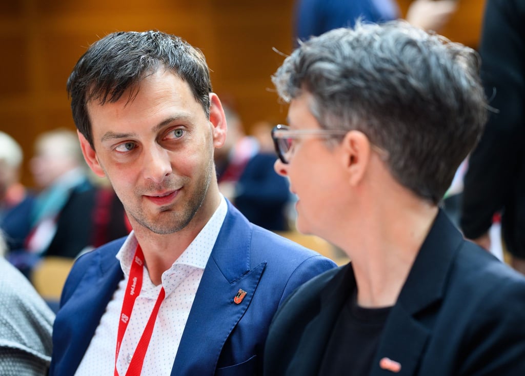 Die bisherigen Berliner SPD-Chefs Martin Hikel und Nicola Böcker-Giannini wollten eine Parteireform anstoßen. (Archivbild)