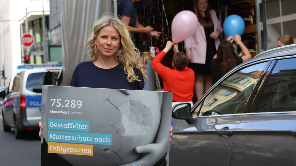 Natascha Sagorski hat drei Jahre lang unermüdlich für Frauen gekämpft, die ihr Baby während der Schwangerschaft verlieren.