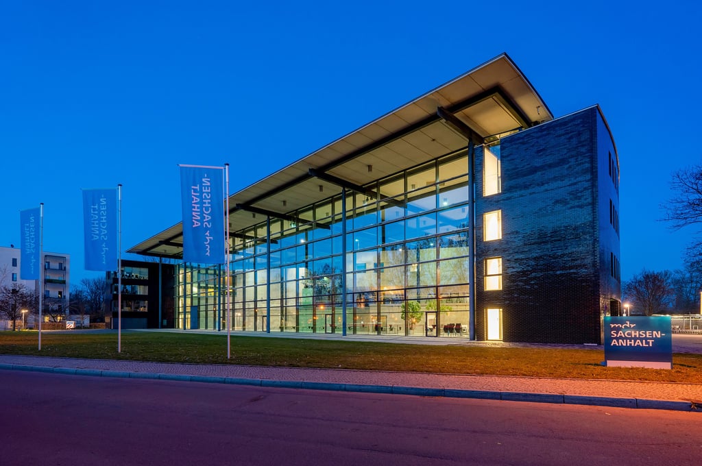 Das Landesfunkhaus des Mitteldeutschen Rundfunks (MDR) in Magdeburg.