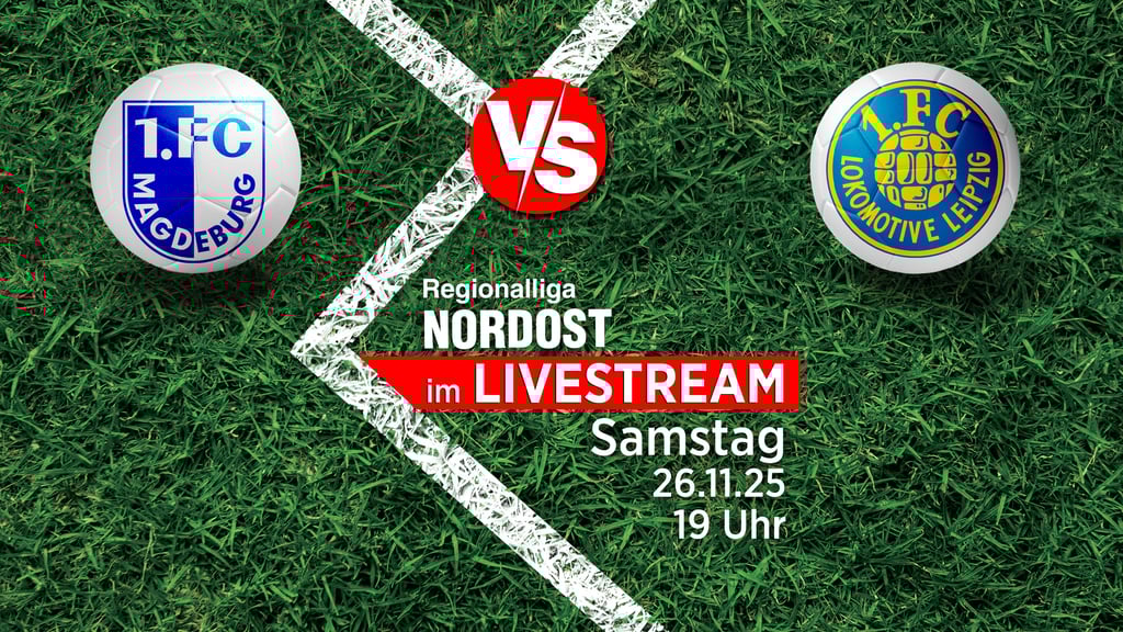 In der Regionalliga Nordost hat der 1. FC Magdeburg II am Mittwochabend Tabellenführer 1. FC Lok Leipzig zu Gast in der Avnet Arena. Volksstimme und Mitteldeutsche Zeitung übertragen das Spiel im Livestream.