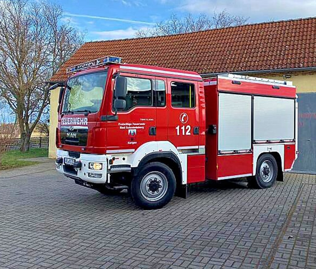 Ein Mittleres Löschfahrzeug (MLF)