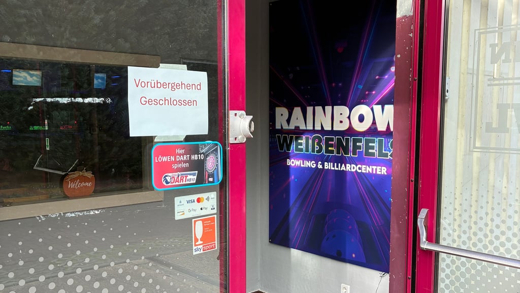 Das „Rainbow Bowling & Billardcenter Weißenfels“ ist nun noch vorübergehend geschlossen.