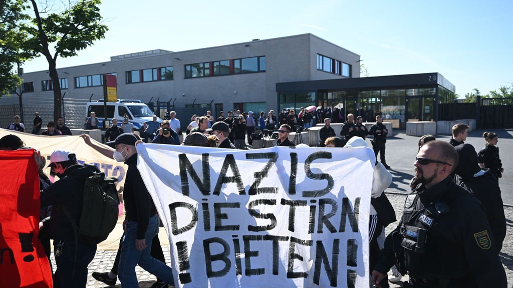 Bereits im Prozess gegen Lina E. hatte es Proteste gegeben. (Archivbild)
