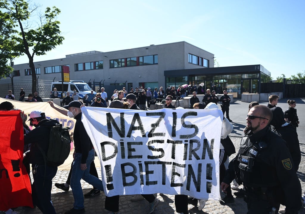 Bereits im Prozess gegen Lina E. hatte es Proteste gegeben. (Archivbild)