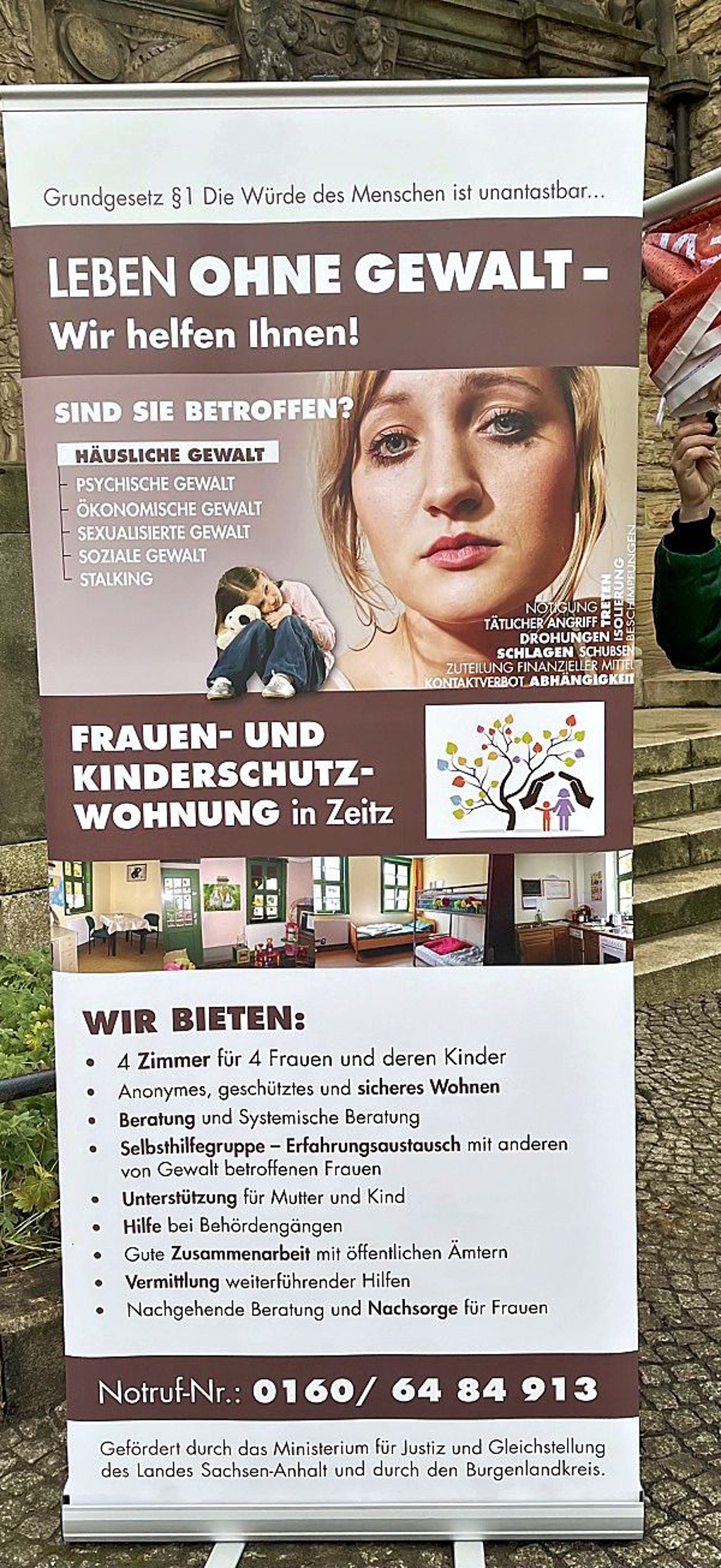 Das Zeitzer Frauenhaus spielt eine wichtige Rolle.