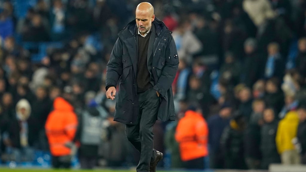 Hat sich gegen Bayer Leverkusen verzockt: Manchester Citys Cheftrainer Pep Guardiola.
