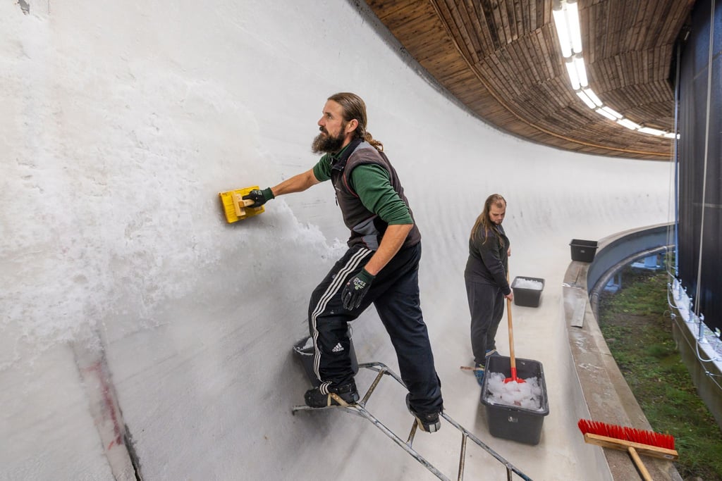 Der Oberhofer Eiskanal ist in diesem Jahr bereits seit dem 13. Oktober in Betrieb. (Archivbild)