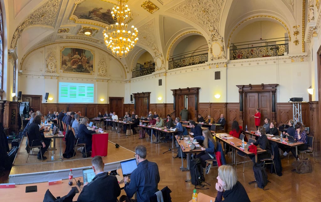 Das Stadtratsplenum tagt am Mittwoch im Festsaal des Stadthauses am Marktplatz.