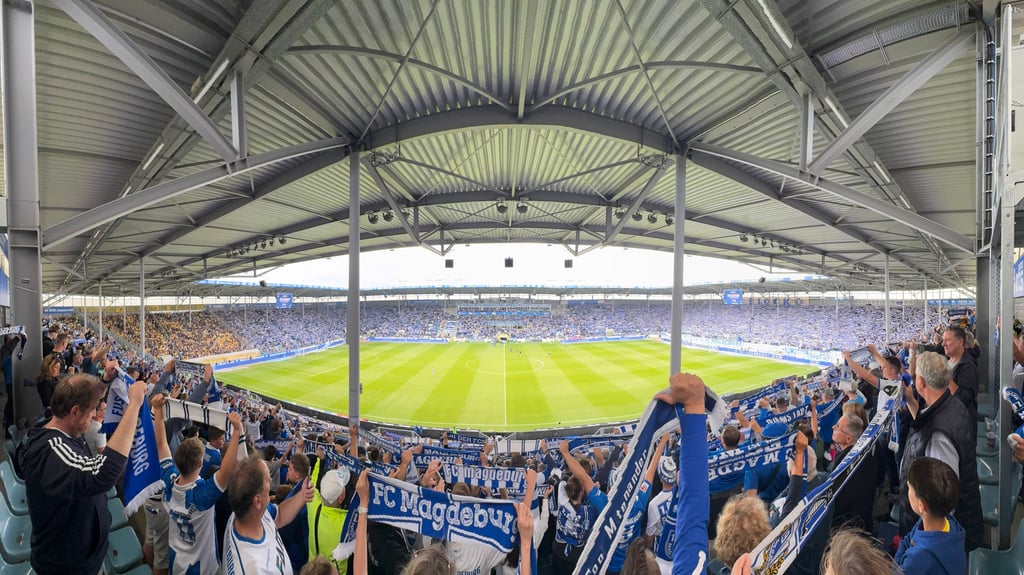 Das derzeitige Stadion soll auch auch künftig das sportliche Zuhause des 1. FC Magdeburg sein.