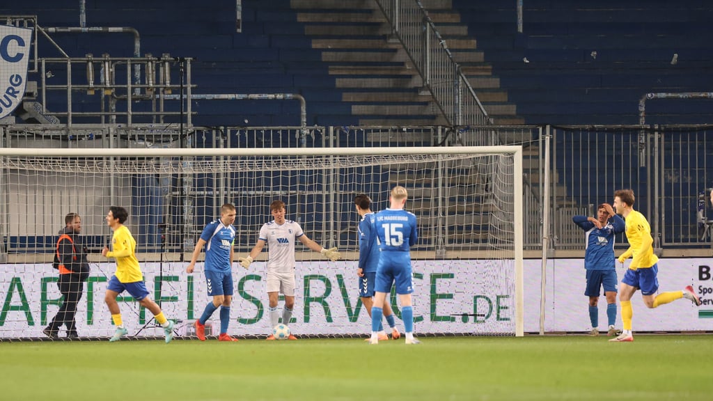 So hatten sich die Spieler des 1. FC Magdeburg II das Hinserien-Finale nicht erhofft.
