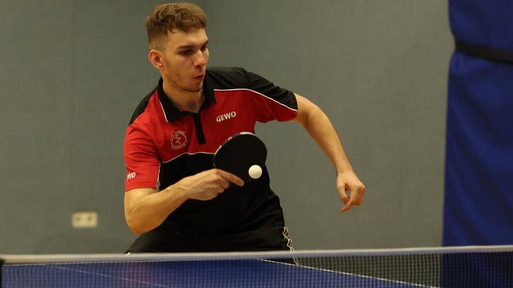 Hannes Franke steht in seiner ersten Verbandsliga-Saison bei einer ausgeglichenen Einzelbilanz von 7:7.