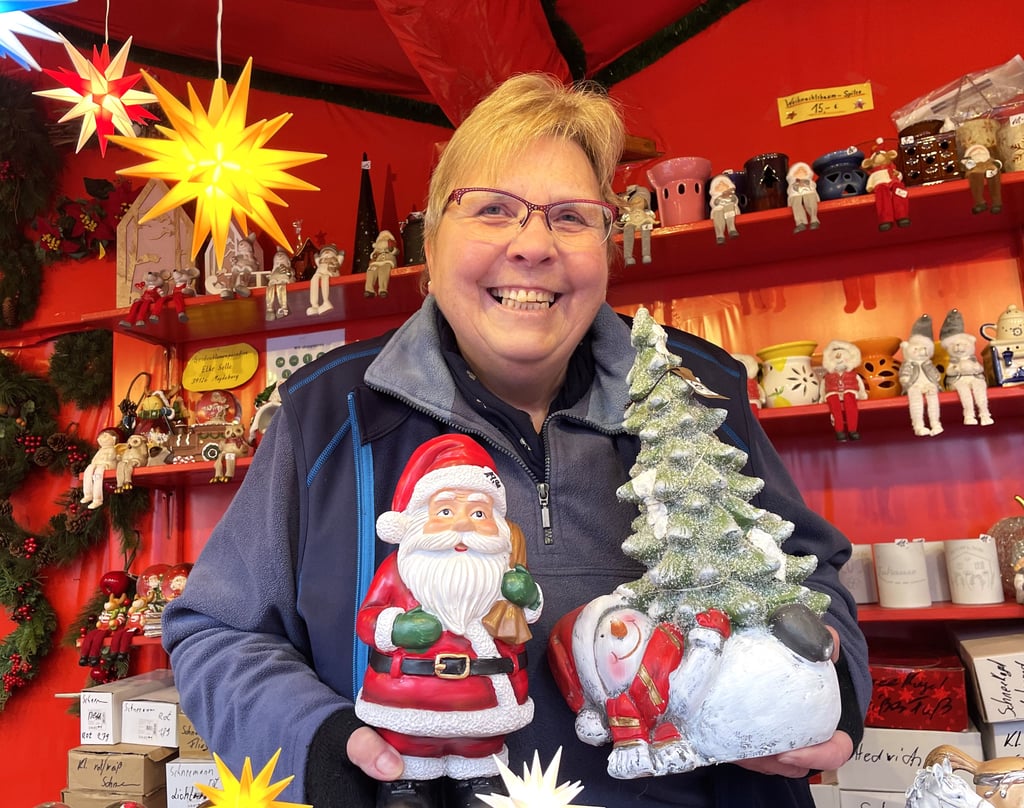 Verkäuferin Elke Selle will sich nicht unterkriegen lassen.