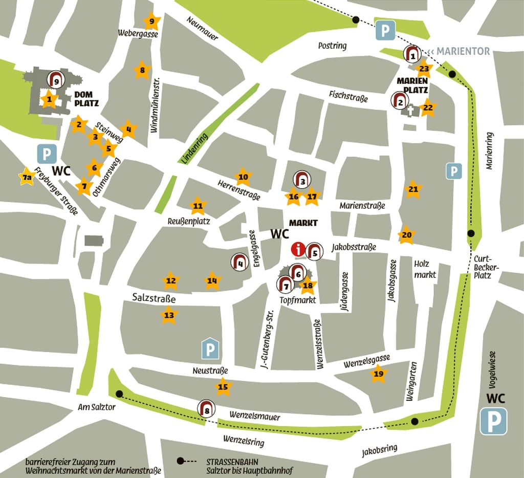 Advent in den Höfen 2025: Übersicht der einzelnen Stationen.