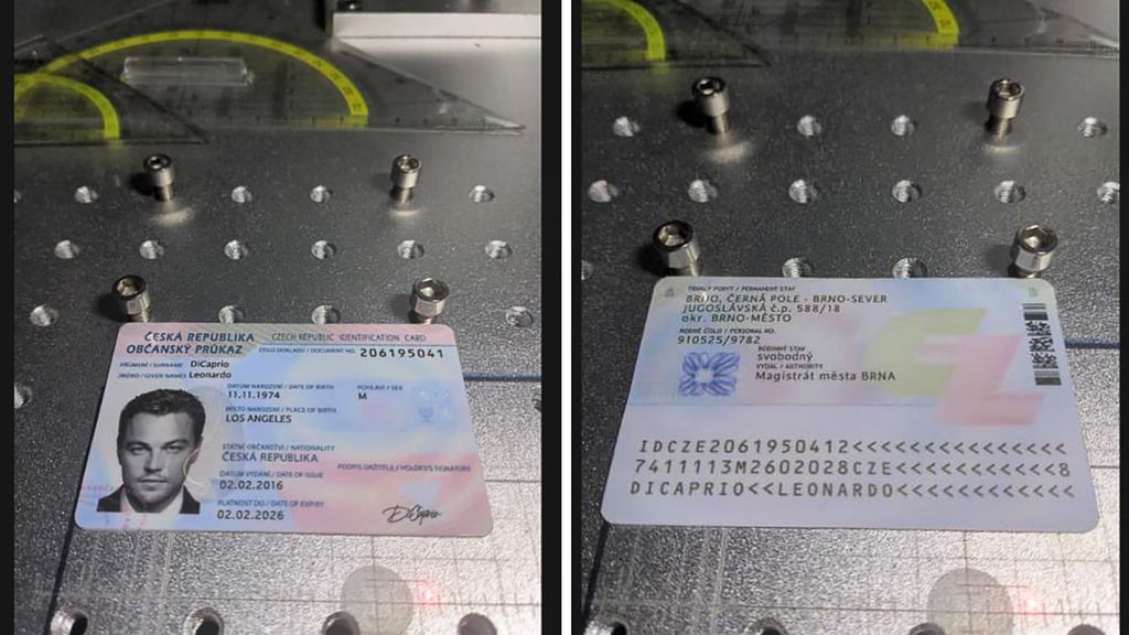 Dieses von der Generalstaatsanwaltschaft Frankfurt am Main zur Verfügung gestellte Foto zeigt einen gefälschten Ausweis, der im Darknet angeboten wurde.