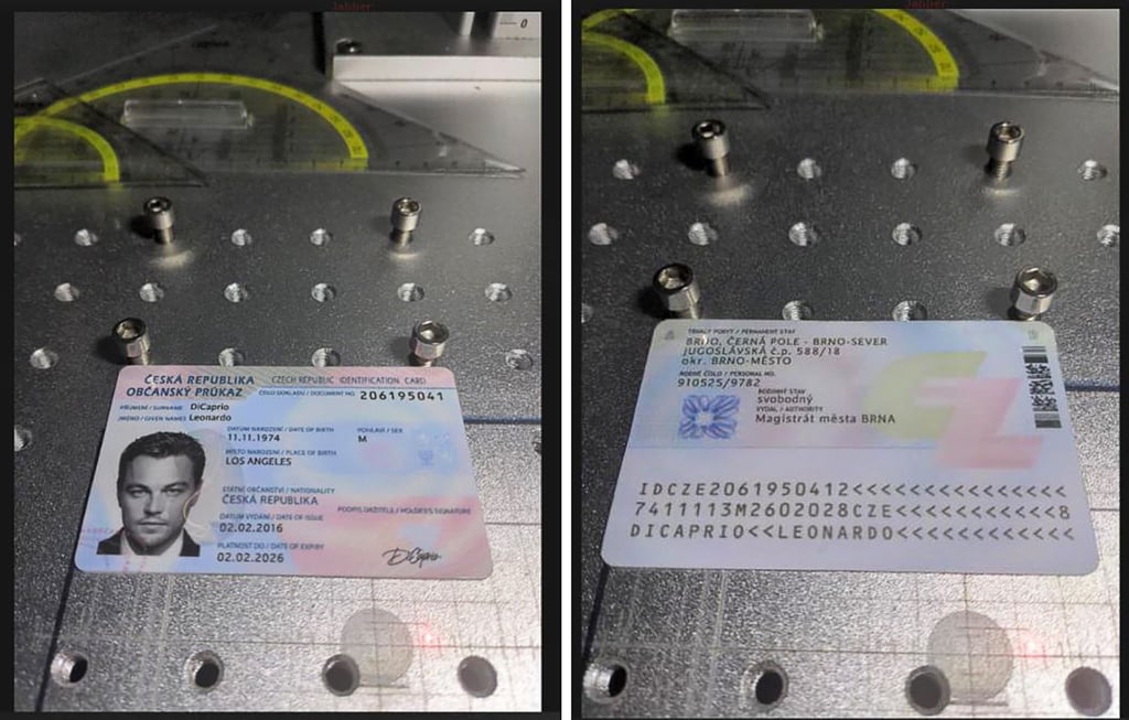 Dieses von der Generalstaatsanwaltschaft Frankfurt am Main zur Verfügung gestellte Foto zeigt einen gefälschten Ausweis, der im Darknet angeboten wurde.