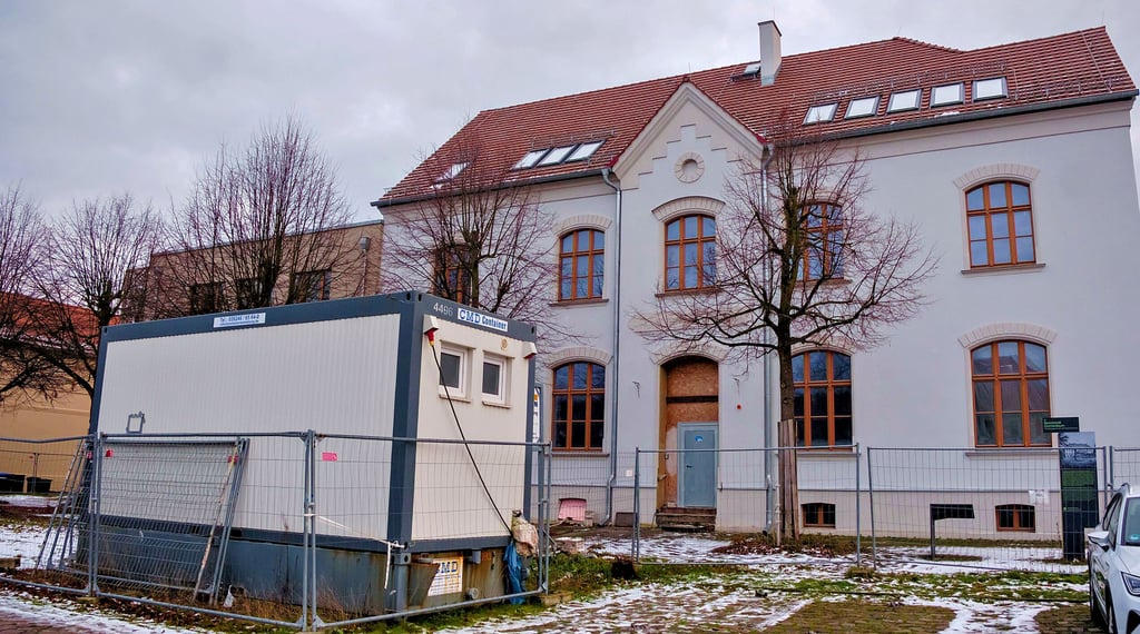 Das Stadthaus in Oranienbaum  ist noch im Bau begriffen. Das verzögert  auch das Tourismuskonzept.  