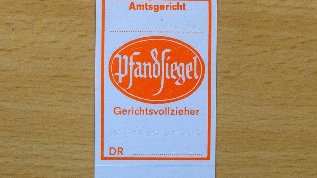 Gerichtsvollzieher nutzen Pfandsiegel, um gepfändete Wertgegenstände zu kennzeichnen. (Symbolbild)