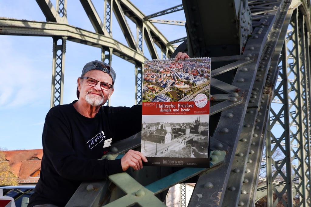 Jubiläumskalender: Fotograf Horst Fechner gibt seit 30 Jahren seinen  begehrten Luftbildkalender mit historischen Halle-Motiven heraus. 