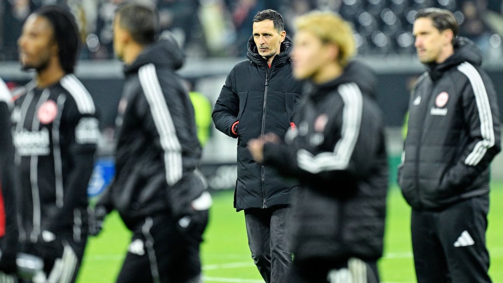 Baute seine Spieler auf: Trainer Toppmöller.