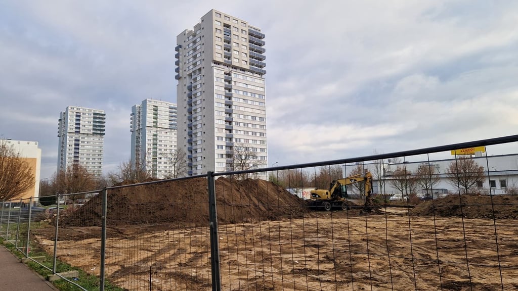 Baustelle der neuen Moschee in Neustadt