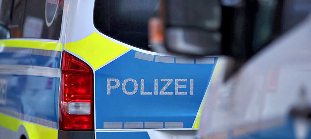 Ein Polizeiwagen im Einsatz