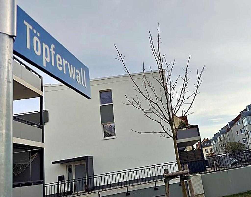 Der Töpferwall in Bitterfeld wird gesperrt.