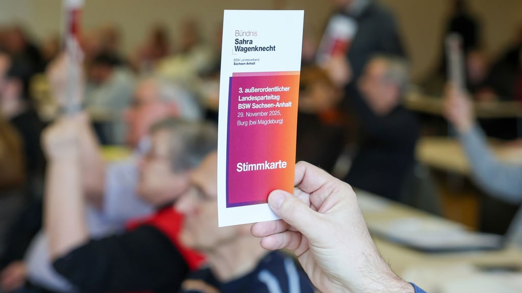 Bei einem Sonderparteitag des BSW in Sachsen-Anhalt sollen fünf von acht Vorstandsmitgliedern abgewählt werden.