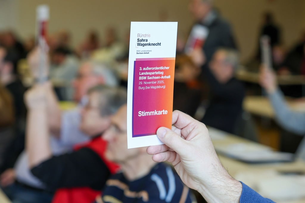 Bei einem Sonderparteitag des BSW in Sachsen-Anhalt sollen fünf von acht Vorstandsmitgliedern abgewählt werden.