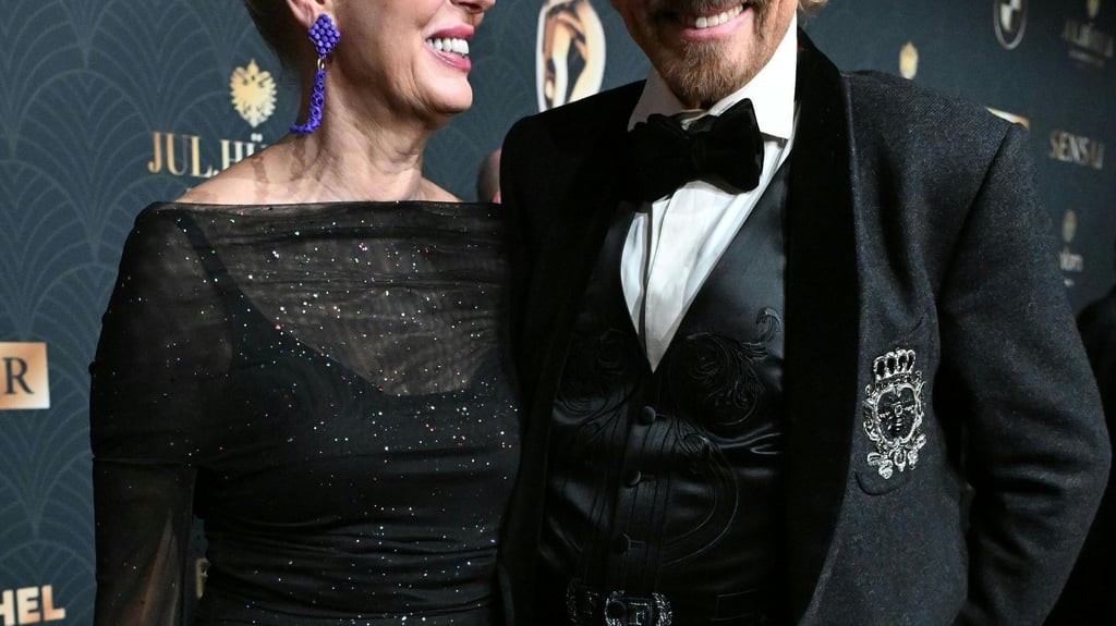 Thomas Gottschalk kam mit seiner Ehefrau Karina zur Romy-Vergabe.