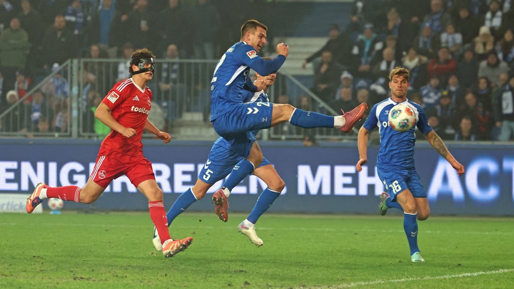 Mateusz Zukowski vom 1. FC Magdeburg traf doppelt beim 3:0-Sieg gegen den 1. FC Nürnberg.