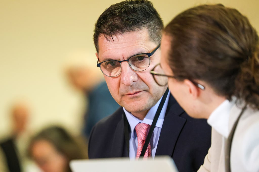 Gegen sie wurde Strafanzeige gestellt: die BSW-Landesvorsitzenden Thomas Schulze (Mitte) und John Lucas Dittrich.