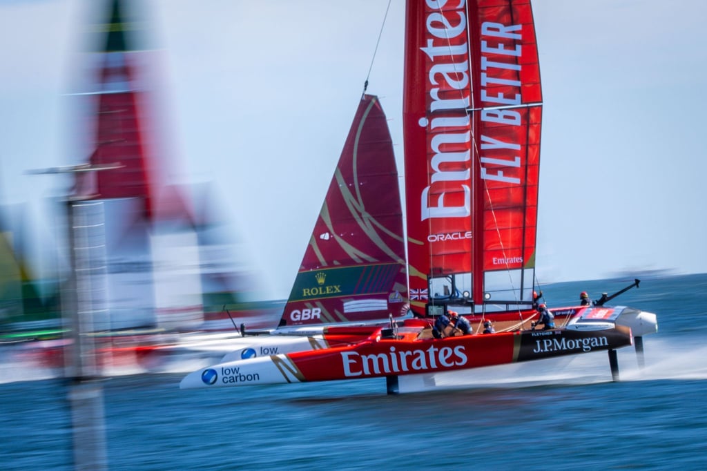 Erstmals SailGP-Sieger: Das britische Team Emirates GBR.