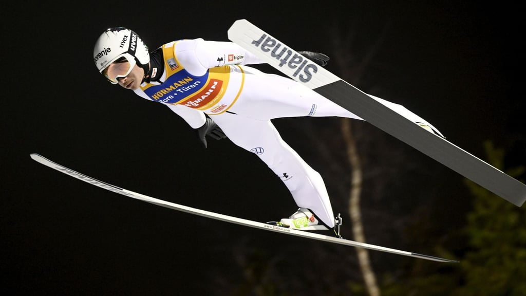 Bleibt im Gelben Trikot: Anze Lanisek.