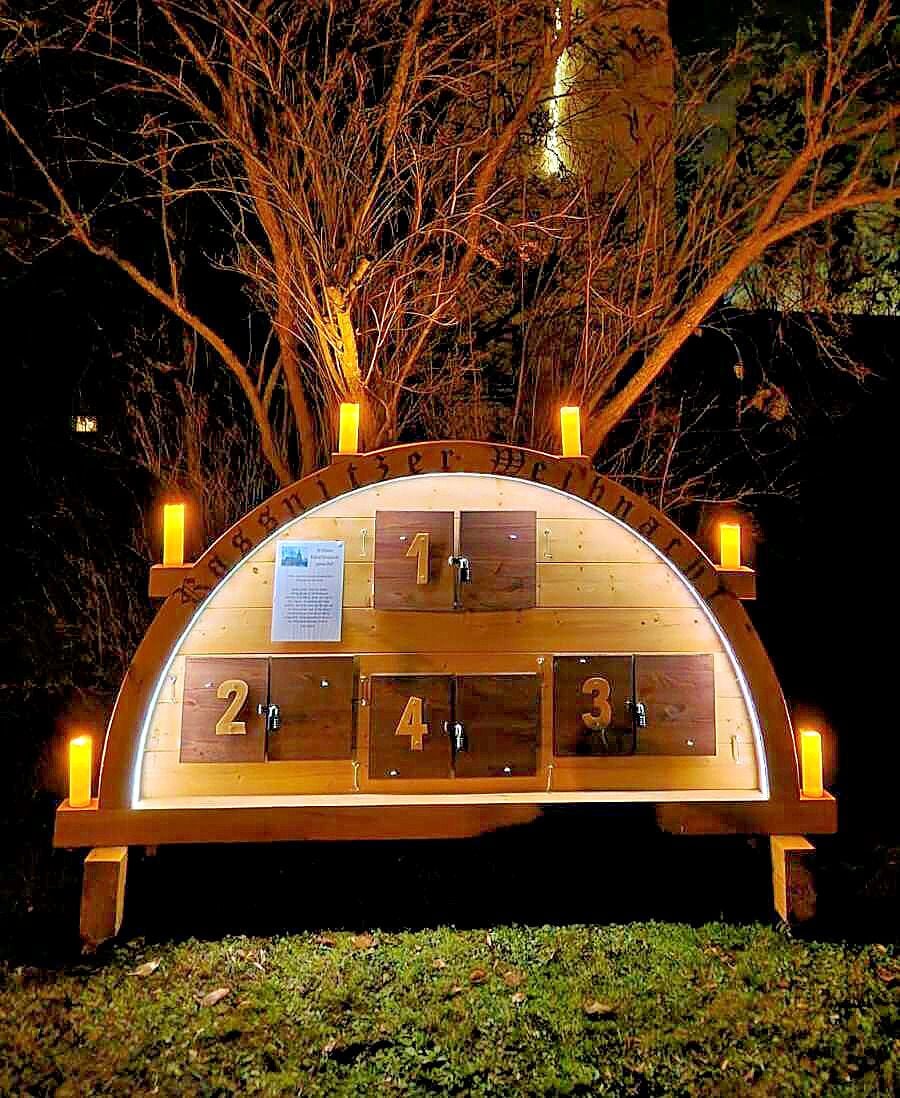 Brief an den Weihnachtsmann: Raßnitzer Weihnachtspostfiliale eröffnet: Was der Kirchgarten darüber hinaus noch zu bieten hat