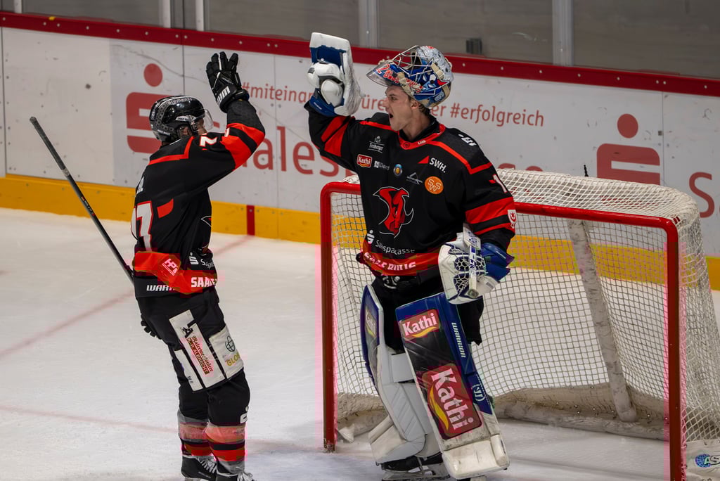 Daniel Allavena lief in den Derbys gegen die IceFighters Leipzig zu Höchstform auf.