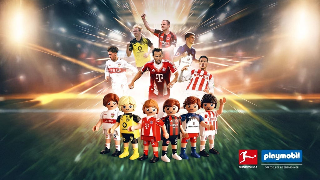 Im nächsten Jahr wird es Playmobil-Figuren von Bundesliga-Spielern geben.
