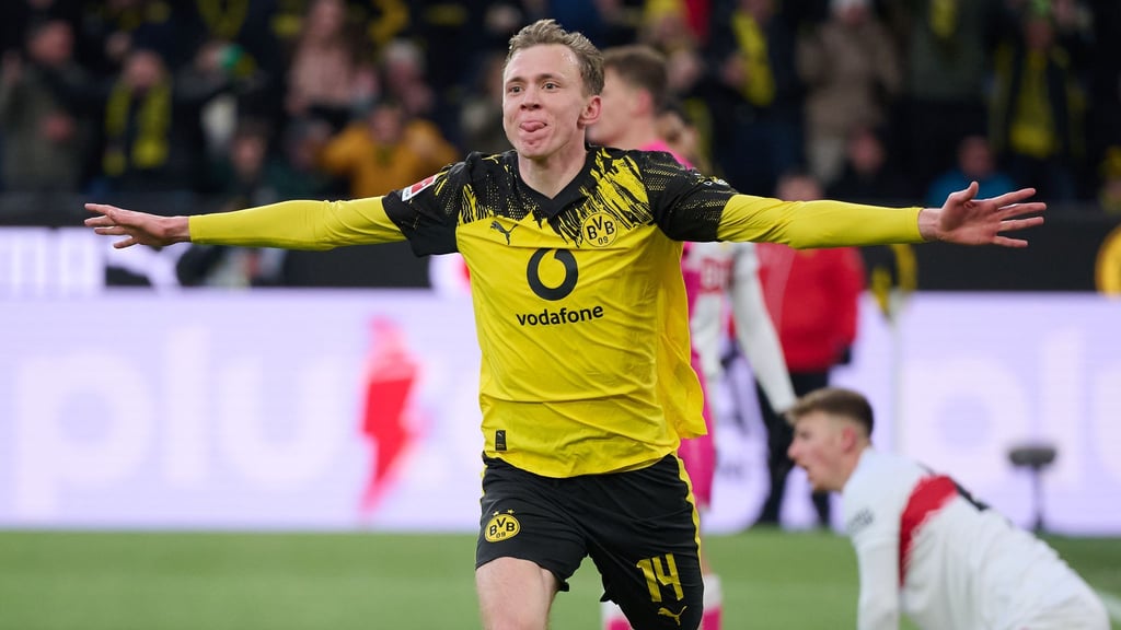 Maximilian Beier könnte im Pokal gegen Leverkusen wieder für Borussia Dortmund spielen. (Archivfoto)