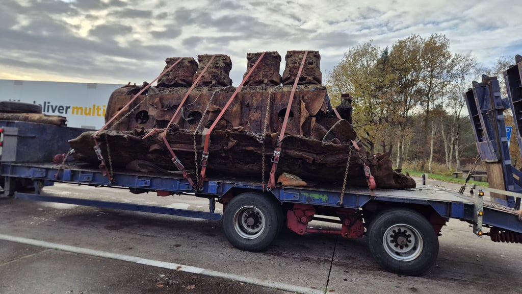 Das Ostdeutsche Fahrzeugmuseum Benneckenstein erhält ein weiteres, ziemlich großes Wrackteil des gesunkenen U-Boots U16.