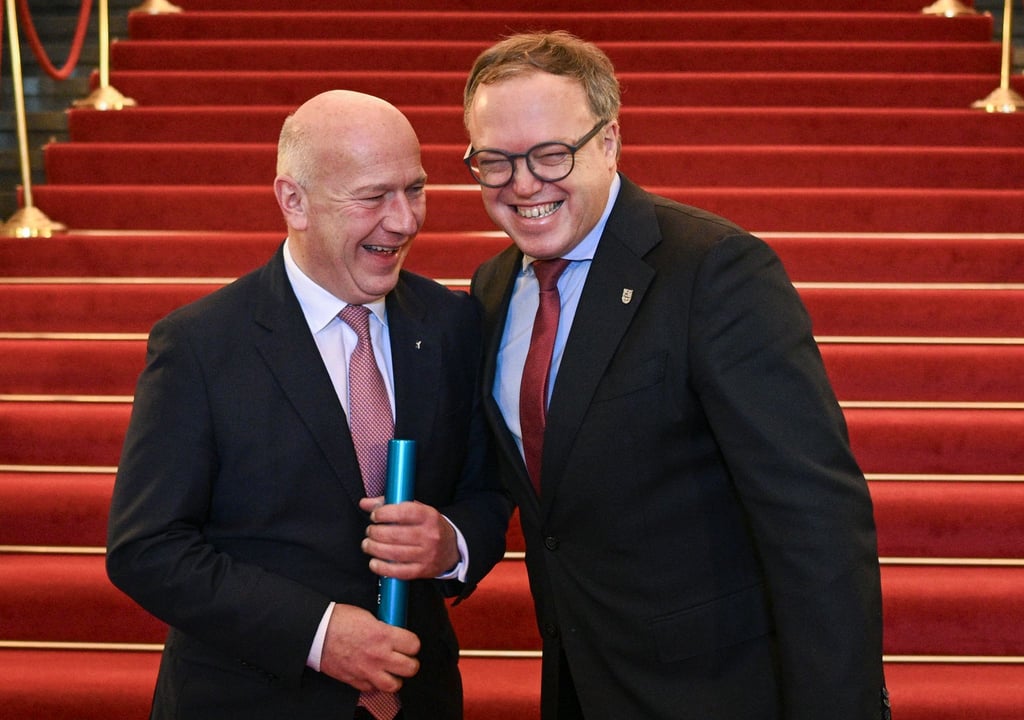 Berlins Regierender Bürgermeister Kai Wegner übernimmt den Vorsitz der MPK-Ost vom thüringischen Kollegen Mario Voigt.