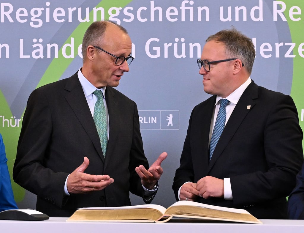 Bundeskanzler Friedrich Merz war bereits zwei mal seit Amtsübernahme in Thüringen zu offiziellen Besuchen. Nun kommt er für einen Antrittsbesuch erneut in den Freistaat. (Archivbild)