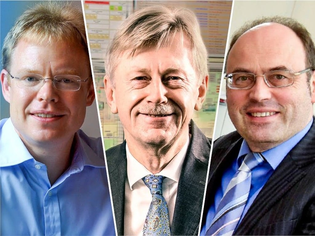 Großspender: Der IT-Unternehmer Stephan Schambach aus Jena (links) sowie die Magdeburger Unternehmer  Karl Gerhold (Mitte) und Klemens Gutmann